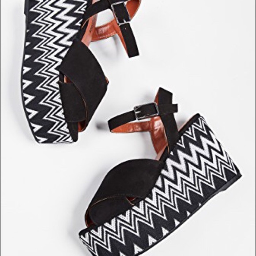 Castaner x Missoni Platform Sandal Black White 9